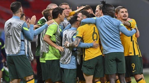 Australia celebrate