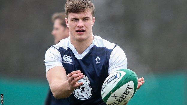 Josh van der Flier is one of two debutants named in the Ireland team to face England in Saturday's Six Nations match