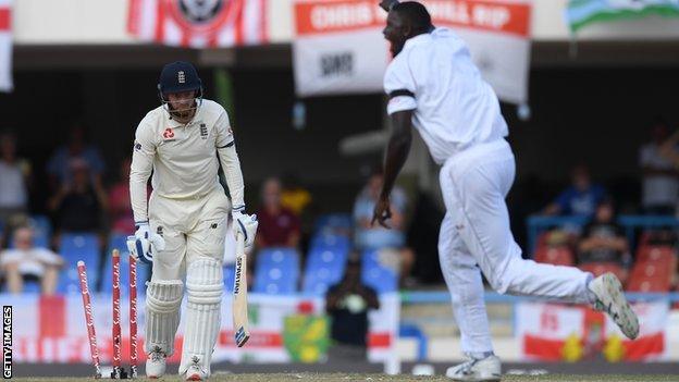 Jonny Bairstow is bowled