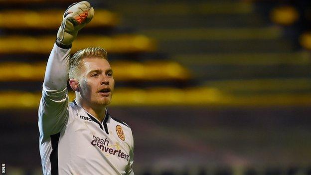 Connor Ripley celebrates with Motherwell