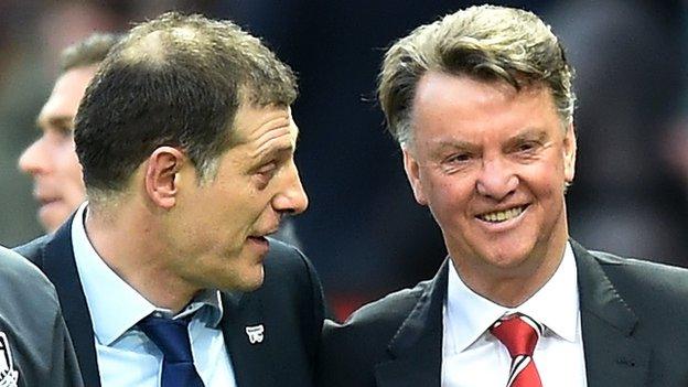 Slaven Bilic and Louis van Gaal