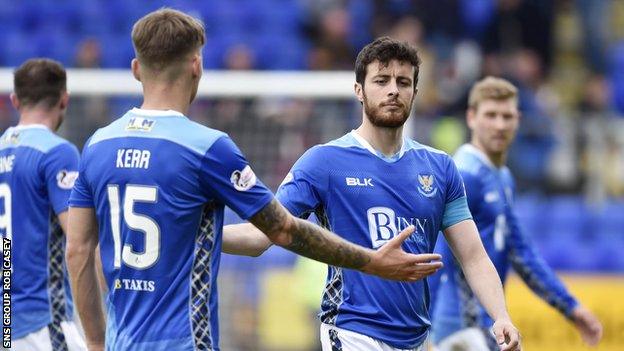 Former and current St Johnstone captains Joe Shaughnessy and Jason Kerr