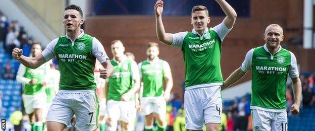 John McGinn, Paul Hanlon and Dylan McGeouch