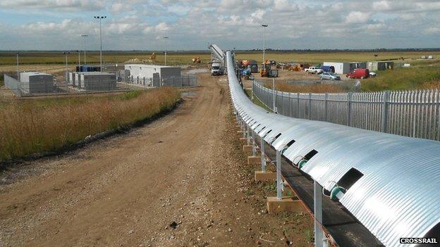 Wallasea Island conveyor belt