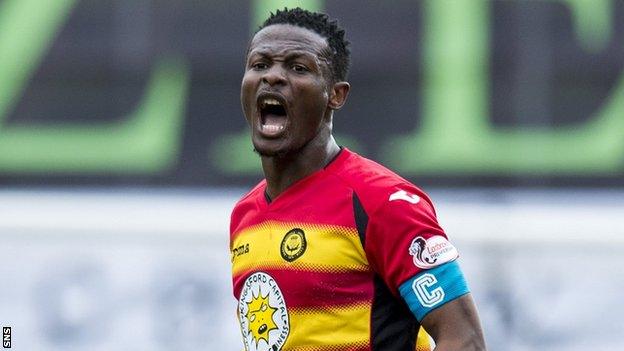 Partick Thistle midfielder Abdul Osman