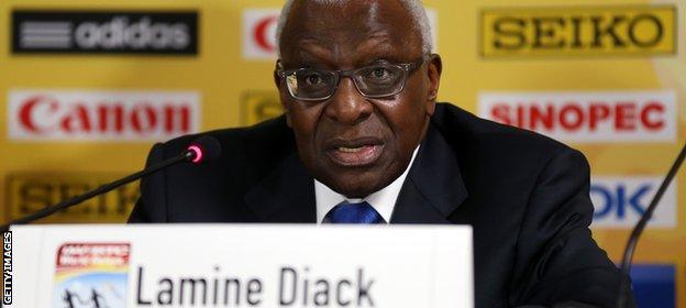 Diack is under formal investigation in France on suspicion of corruption and money laundering