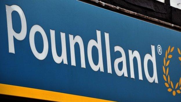 Poundland sign