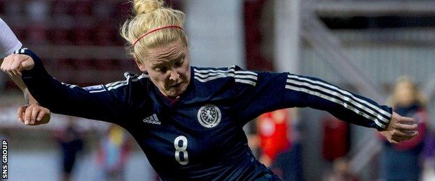 Kim Little opened the scoring for Scotland