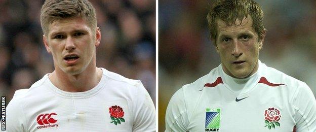 Owen Farrell and Will Greenwood