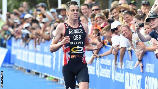 Triathlete Jonny Brownlee