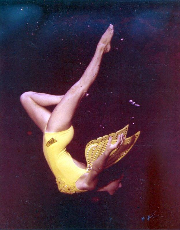 Vicki in her earlier mermaid days