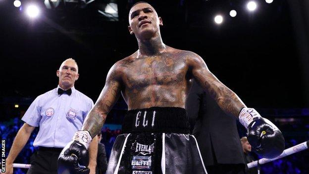 Conor Benn in the ring