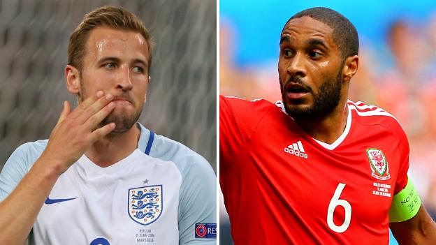 England striker Harry Kane and Wales defender Ashley Williams