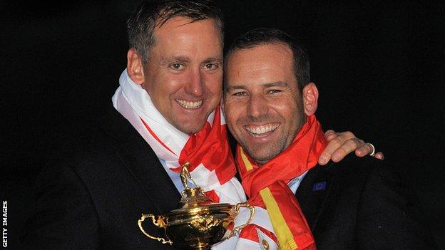 Ian Poulter and Sergio Garcia