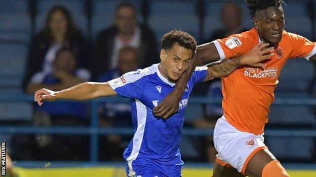 Elliott List's only start for Gillingham this season was in the 2-2 home draw with Blackpool