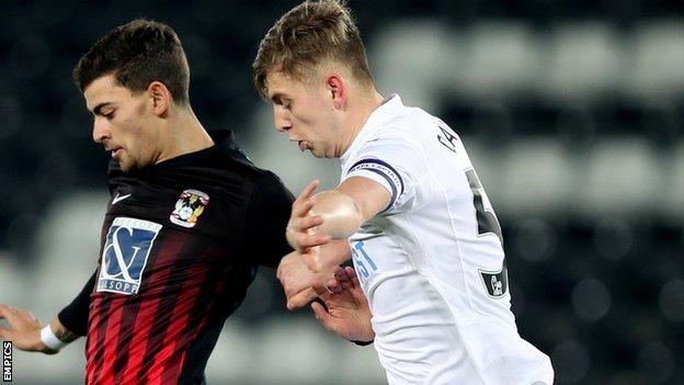 Keston Davies captained Swansea in last season's EFL quarter-final defeat on penalties by eventual winners Coventry