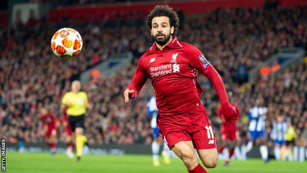 Liverpool forward Mohamed Salah