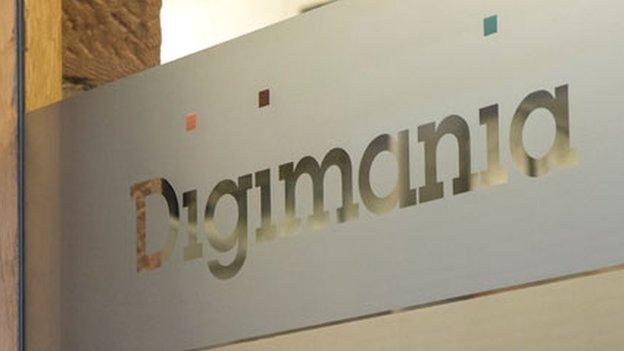 Digimania sign