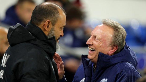 Nuno Espirito Santo (left) and Neil Warnock