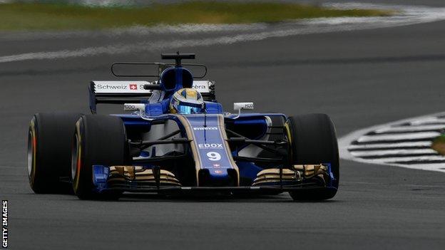 Marcus Ericsson in action for Sauber