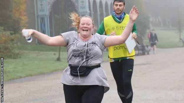 Dawn Nisbet completes her first 5k park run