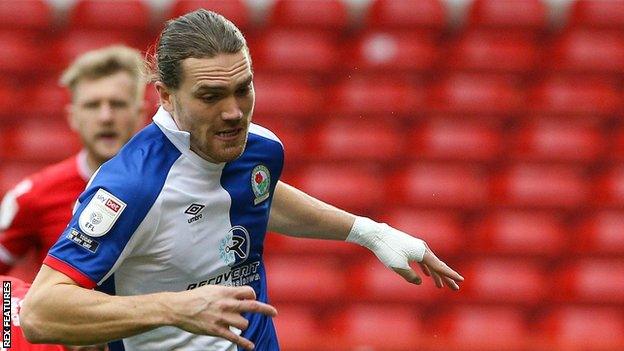 Sam Gallagher was replaced by Bradley Dack at half-time during Blackburn's 1-0 defeat away at Nottingham Forest on Saturday