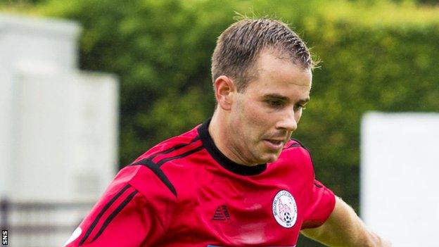 Alan Trouten scored a hat-trick against Hamilton Accies at the start of the season