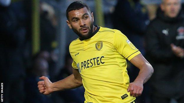 Colin Daniel in action for Burton Albion