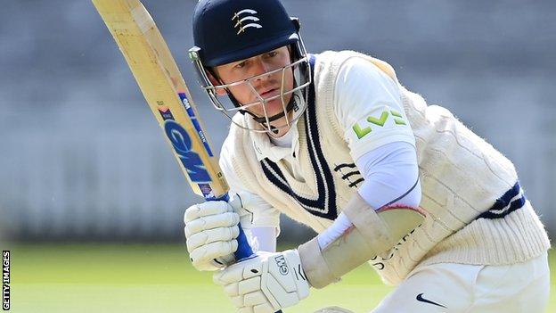 Middlesex opener Sam Robson