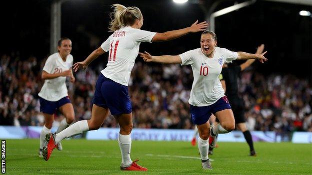 England women celebrate