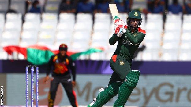 Shakib Al Hasan batting for Bangladesh