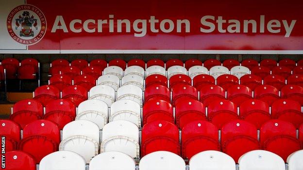 Accrington Stanley's seats at the Wham Stadium