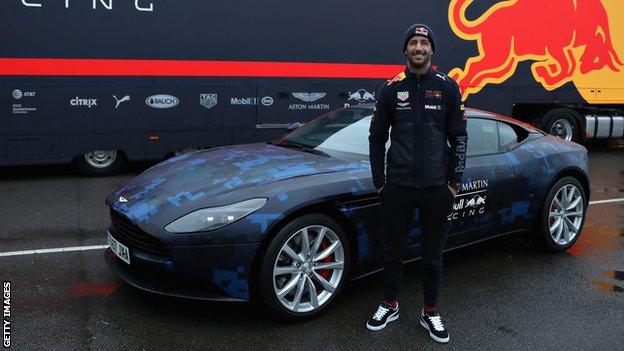 Daniel Ricciardo at Red Bull 2018 car launch