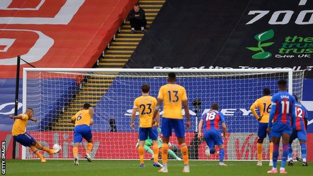 Richarlison penalty, Everton, Crystal Palace