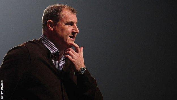 Paul Jewell during his time as Derby manager