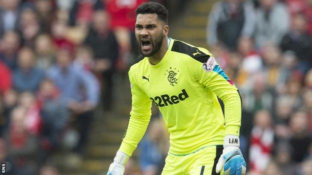 Rangers goalkeeper Wes Foderingham