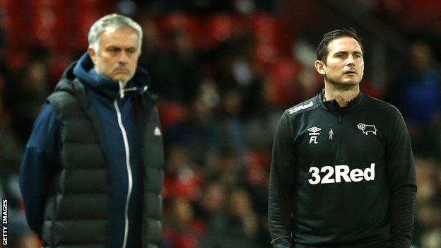 Frank Lampard Jose Mourinho Derby County Manchester United