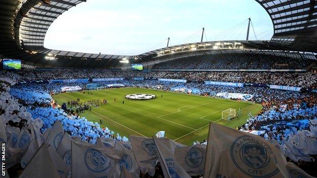 Manchester City v Tottenham Hotspur at the Etihad Stadium in the 2018-19 Champions League quarter-finals