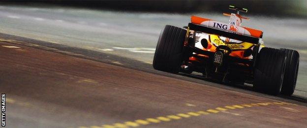 Nelson Piquet Jr at the Singapore Grand Prix