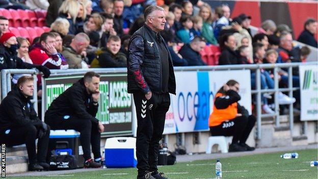 Bristol City manager Nigel Pearson watches his side draw with Peterborough United