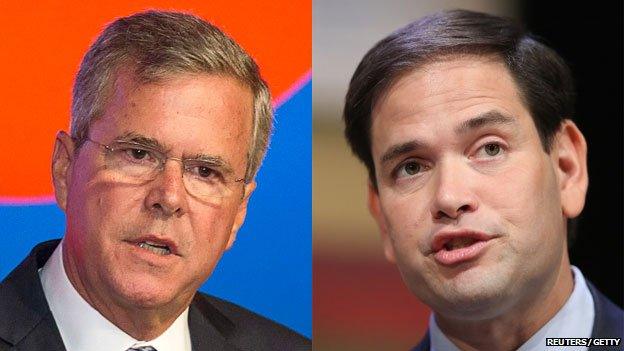 Jeb Bush and Mario Rubio