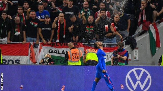 Sterling is jeered by Hungary fans