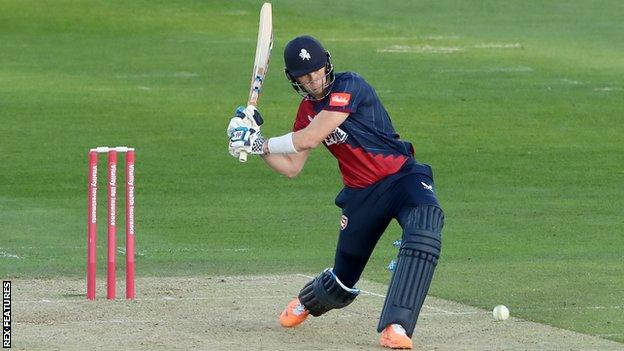 Sam Billings batting for Kent this season