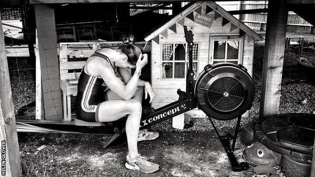 helen glover training at home