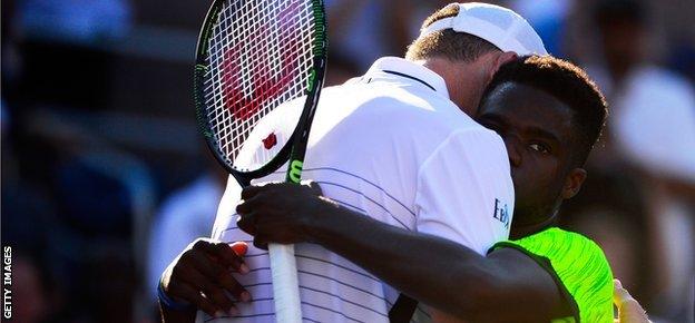 John Isner and Frances Tiafoe