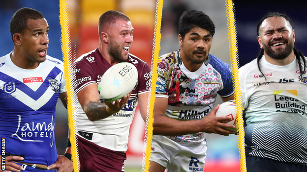 Will Hopoate, Curtis Sironen, James Bell and Konrad Hurrell