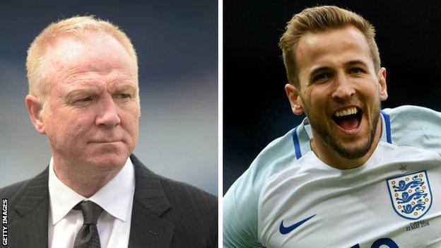 Former Scotland manager Alex McLeish and England striker Harry Kane