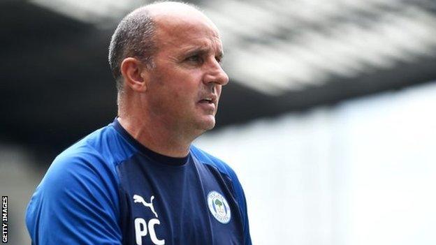 Wigan manager Paul Cook