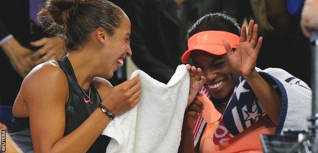 Madison Keys and Sloane Stephens