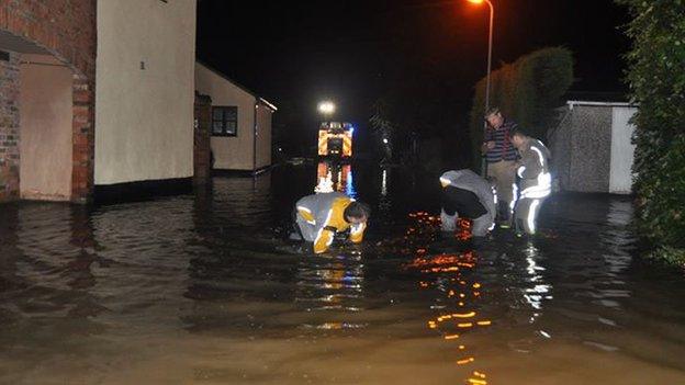 Flooding in Long Bennington